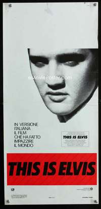 f137 THIS IS ELVIS Italian locandina movie poster '81 Presley c/u!