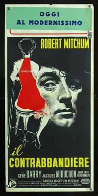 f140 THUNDER ROAD Italian locandina movie poster '58 Robert Mitchum