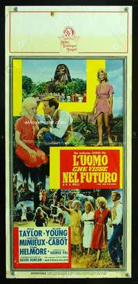 f141 TIME MACHINE Italian locandina movie poster '60 H.G. Wells