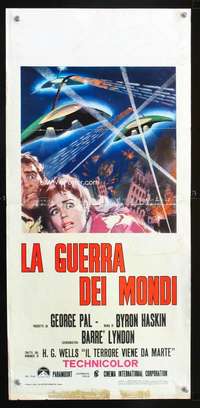 f145 WAR OF THE WORLDS Italian locandina movie poster R70s cool art!