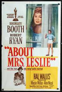 h022 ABOUT MRS. LESLIE one-sheet movie poster '54 Shirley Booth, Ryan