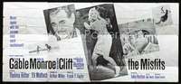 k001 MISFITS twenty-four-sheet movie poster '61 Clark Gable, Marilyn Monroe, Clift