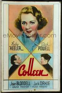 k058 COLLEEN Forty by Sixty movie poster '36 best Ruby Keeler close up!