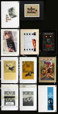 k118 CONCEPT ART LOT 10 different movie items '80s really cool!