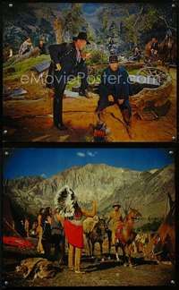 k104 HOW THE WEST WAS WON 2 deluxe color 16x20 movie stills '64