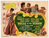 m027 BELLE OF THE YUKON movie title lobby card '44 Gypsy Rose Lee, Scott