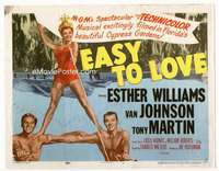 m055 EASY TO LOVE movie title lobby card '53 Esther Williams, Van Johnson