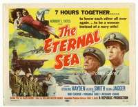 m060 ETERNAL SEA movie title lobby card '55 Sterling Hayden, Dean Jagger