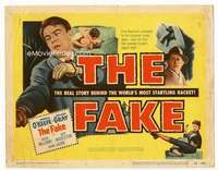 m062 FAKE movie title lobby card '53 Dennis O'Keefe, Coleen Gray, forgery!