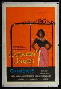 n062 CARMEN JONES one-sheet movie poster '54 Dorothy Dandridge, Preminger