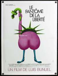 n016 PHANTOM OF LIBERTY French 23x31 movie poster '74Bunuel,Ferracci