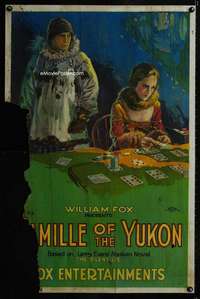 n056 SILENT LIE one-sheet movie poster '17 great Yukon gambling image!