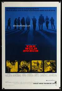 n045 WILD BUNCH one-sheet movie poster '69 Sam Peckinpah western classic!