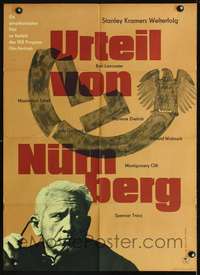 p077 JUDGMENT AT NUREMBERG East German movie poster '61 Muller art!