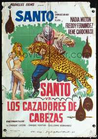 p023 SANTO VS. LOS CAZADORES DE CABEZAS #2 Egyptian movie poster '71