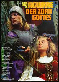 p333 AGUIRRE, THE WRATH OF GOD German movie poster '72 Klaus Kinski