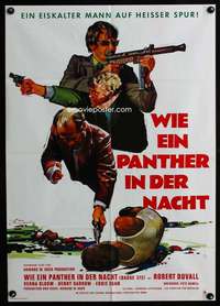p347 BADGE 373 German movie poster '73 Robert Duvall is a tough cop!