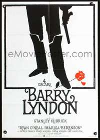 p350 BARRY LYNDON German movie poster '75 Kubrick, Bourduge art!