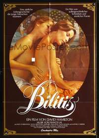 p355 BILITIS German movie poster '77 Hamilton French lesbian sex!