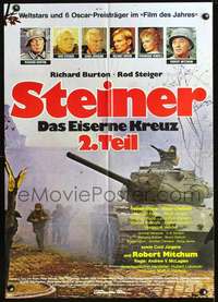 p367 BREAKTHROUGH German movie poster '79 Burton, Mitchum, Steiger