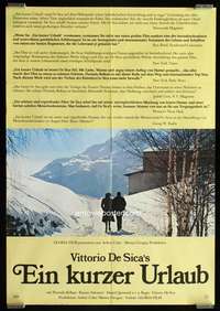 p368 BRIEF VACATION German movie poster '75 Vittorio De Sica