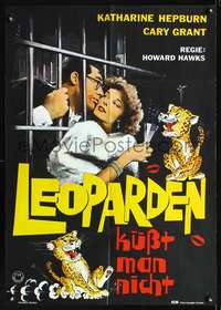 p369 BRINGING UP BABY German 1966 Katharine Hepburn & Cary Grant in jail + different Kede art!