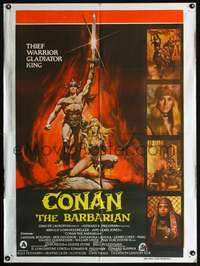 p030 CONAN THE BARBARIAN Indian movie poster '82 Schwarzenegger