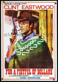 p040 FISTFUL OF DOLLARS Lebanese movie poster R70s best Eastwood!