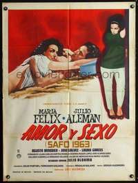 p181 AMOR Y SEXO Mexican movie poster '64