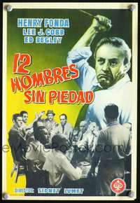 p096 12 ANGRY MEN Spanish 8x12 herald '57 Henry Fonda, Lumet