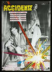 p101 ACCIDENT Spanish movie poster '67 Harold Pinter, Mac Gomez art!