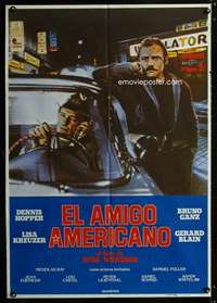 p104 AMERICAN FRIEND Spanish movie poster '77 Dennis Hopper, Wenders