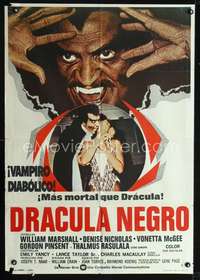 p111 BLACULA Spanish movie poster '72 blaxploitation vampire classic!