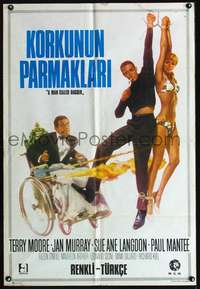 p029 MAN CALLED DAGGER Turkish movie poster '67 great spy artwork!