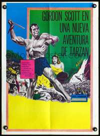 p015 TARZAN'S GREATEST ADVENTURE Venezuelan movie poster '59 Scott