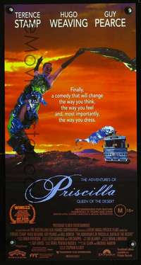s588 ADVENTURES OF PRISCILLA QUEEN OF THE DESERT Australian daybill movie poster '94