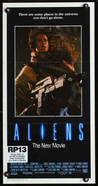 s579 ALIENS Australian daybill movie poster '86 James Cameron, Weaver