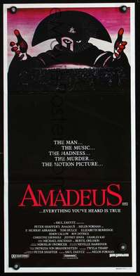 s575 AMADEUS Australian daybill movie poster '84 Foreman, Mozart biography!