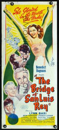s520 BRIDGE OF SAN LUIS REY Australian daybill movie poster '44 Lynn Bari