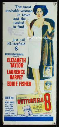 s504 BUTTERFIELD 8 Aust daybill '60 sexy Liz Taylor is most desirable & easiest to find!
