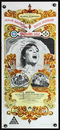 s452 DARLING LILI Australian daybill movie poster '70 Julie Andrews