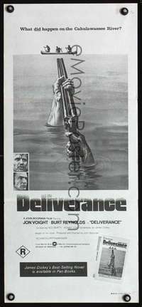 s438 DELIVERANCE Australian daybill movie poster R80s Voight, Reynolds