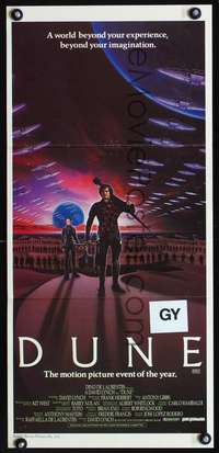 s416 DUNE Australian daybill movie poster '84 David Lynch, Kyle MacLachlan