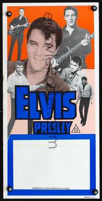 s411 ELVIS PRESLEY STOCK Australian daybill movie poster 1980s six images!