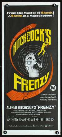 s374 FRENZY Australian daybill movie poster '72 Alfred Hitchcock, Shaffer