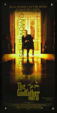s354 GODFATHER III Australian daybill movie poster '90 Al Pacino, Coppola