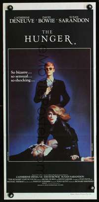 s304 HUNGER Australian daybill movie poster '83 Catherine Deneuve, Bowie