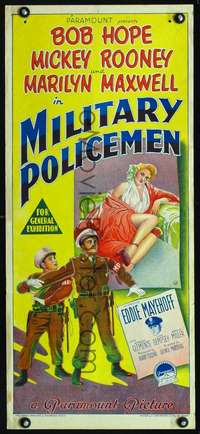 s202 OFF LIMITS Australian daybill movie poster '53 Military Policemen!