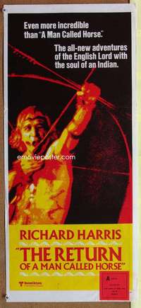 s148 RETURN OF A MAN CALLED HORSE Australian daybill movie poster '76