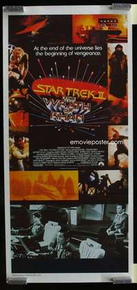 s089 STAR TREK II Australian daybill movie poster '82 Nimoy, Shatner